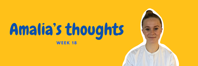 Amalia's thoughts week 18